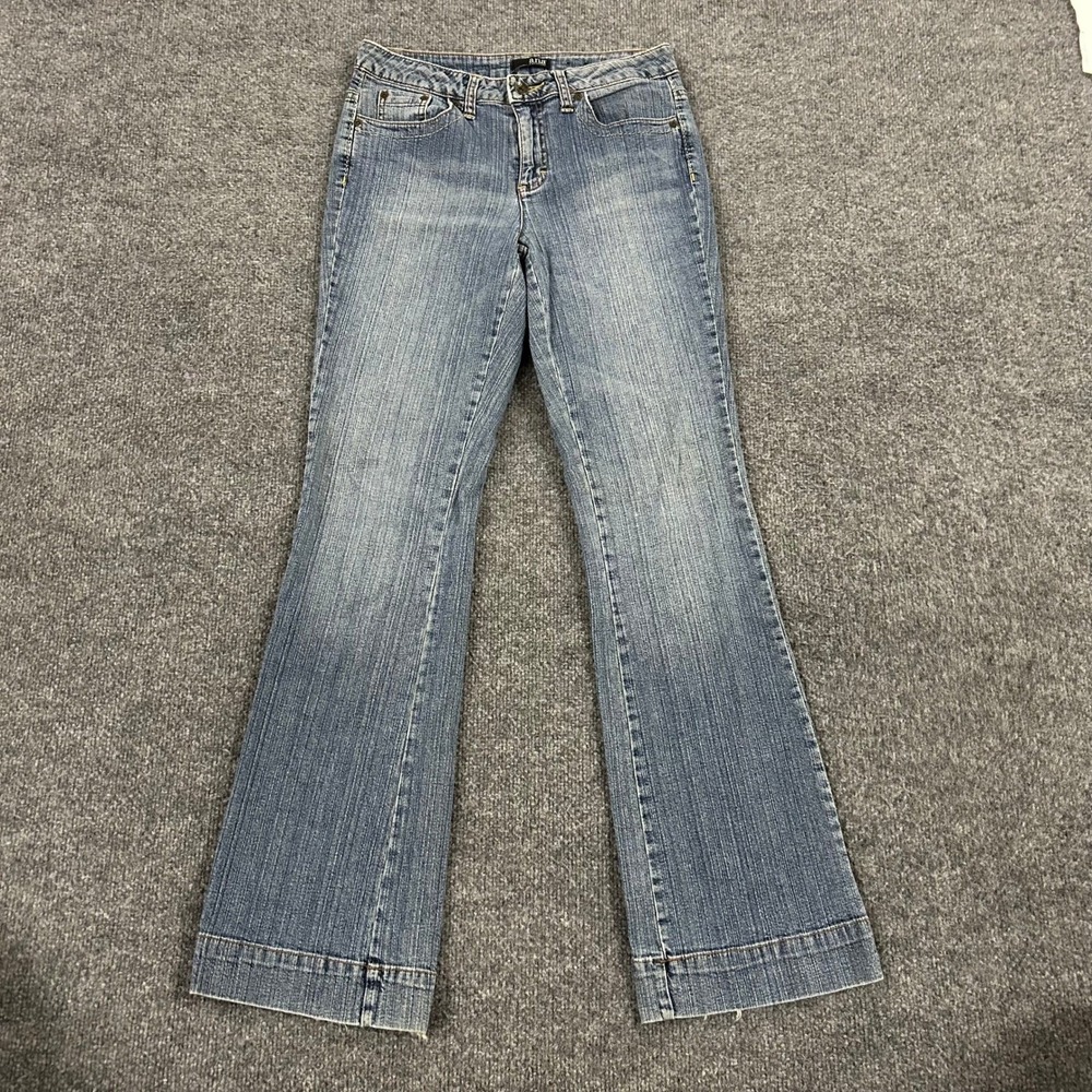 a.n.a Jeans Womens Size 4 Blue Flare Leg Stretch Denim Medium Wash Casual 84043